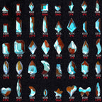 Factory Direct Wen Jingling Style Aurora Glass Stones Flatback Shaped Aurora Transparent Rhinestones Nail Art Accessories