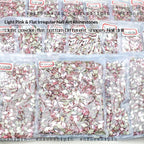 1440 Pcs/Bag Hot-Selling Nail Art Rhinestones: Light Pink Flatback Teardrop Glass Rhinestones | DIY Nail Art Ornaments Wholesale