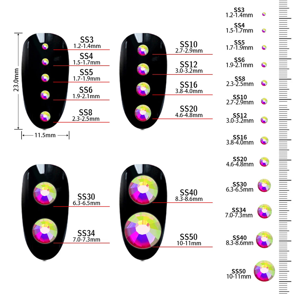 Factory Direct Wholesale Rhinestones High Quality Crystal Flatback Hotfix Bulk Package  for Blingbling Transfers Clothes Shoes