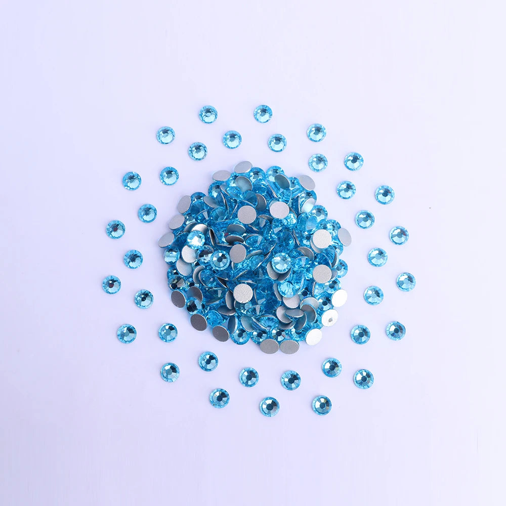 Ss5-ss20 High Quality Customization Flat Back Crystal  Non Hot Fix Rhinestone,Factory Direct Sale Flat Back Rhinestone for Dress