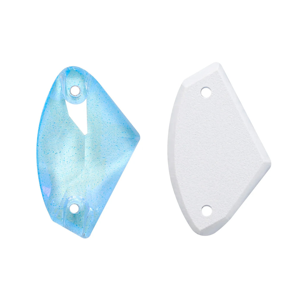 QIYI Neon Colors Galactic High Quality Sew-on Rhinestones Bulk Flatback 2 Holes Sewing  Rhinestone Bling for Jewelry Dress