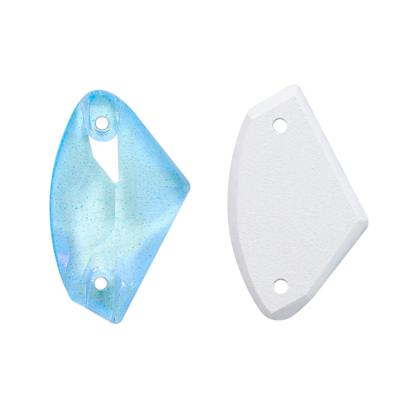 QIYI Neon Colors Galactic High Quality Sew-on Rhinestones Bulk Flatback 2 Holes Sewing  Rhinestone Bling for Jewelry Dress