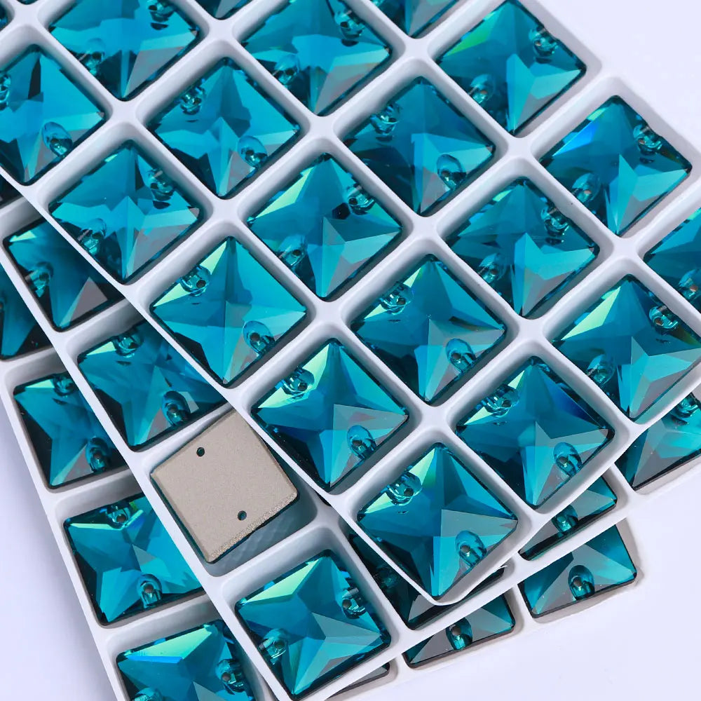 QIYI 3240 High Quality K9 Glass Crystal Rhinestones Glass Beads Triangle Sew-on Crystal Stones for Wedding Dress Bags Shoes