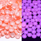 2024 New Colors Neon Glow in the Dark Bling Bling Macaron Non Hotfix Flat Back Rhinestones Glass Bulk Glass Crystal
