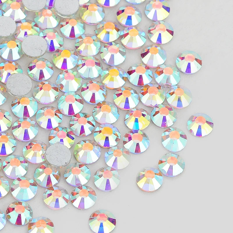 Factory Supply 1440 PCS Non Hotfix Glass Rhinestones Bulk Flatback Diamond Stone Crystal Rhinestone for Dress Nail