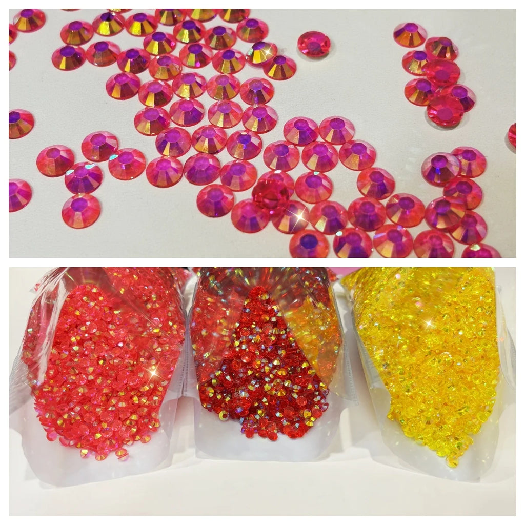 Wholesale of High Quality Flat Bottomed Crystal Rhinestones Transparent Jelly Rhinestones for Handicrafts