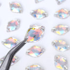 Wholesale Lemon AB Crystal Bling Custom Sew-on Rhinestones 5A Quality FlatBack 2 Holes Sewing Stones Bling Wedding Decoration