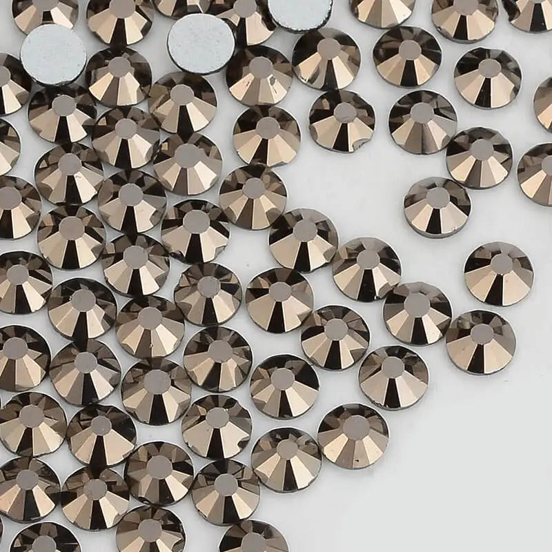 Blingbling Same Cut Factes Crystal Glass Non Hotfix Rhinestone Flat Back Nail Rhinestones for DIY Crafts