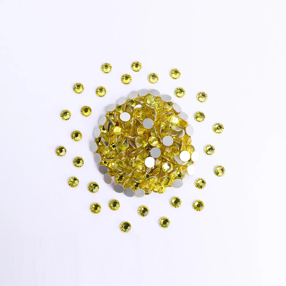 Ss5-ss20 High Quality Customization Flat Back Crystal  Non Hot Fix Rhinestone,Factory Direct Sale Flat Back Rhinestone for Dress