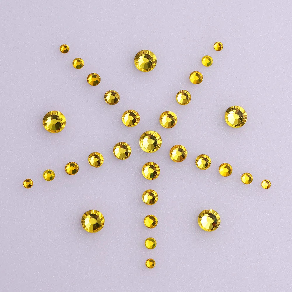QIYI Factory Wholesale Mixed Size Ss4-ss20 Bling Crystal Rhinestones Bulk for Decorative Nail Art