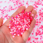 16Cuts Neon White Colors Glass Crystal Rhinestone SS10-SS40 8 Big 8 Small Crystal Strass Bling Bling Flatback Rhinestones