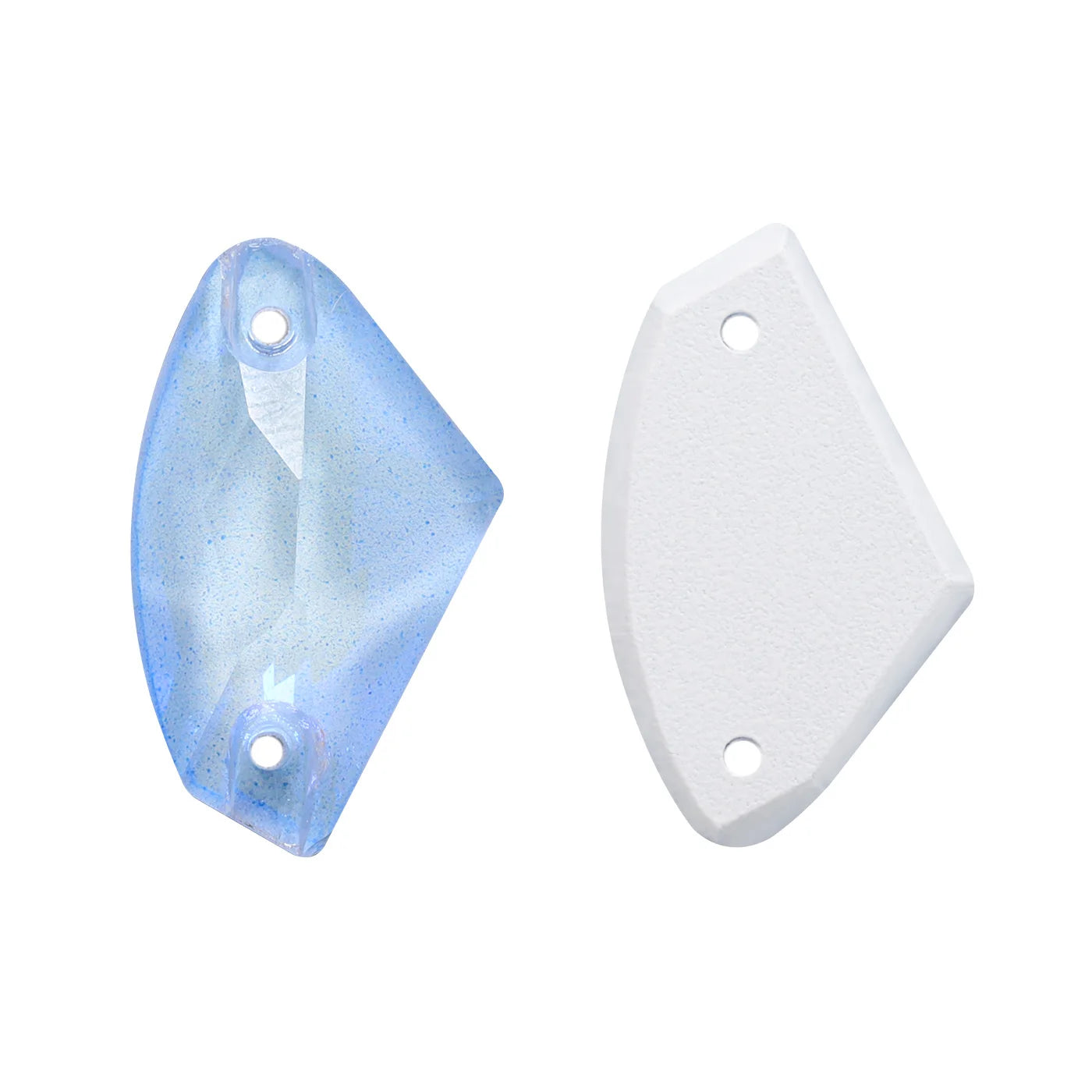 QIYI Neon Colors Galactic High Quality Sew-on Rhinestones Bulk Flatback 2 Holes Sewing  Rhinestone Bling for Jewelry Dress