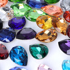 2024 Hot Selling Customer-Favorite K9 Glass Top Quality Crystal Point Back Drop Shape Rhinestones for Clothing Accessories