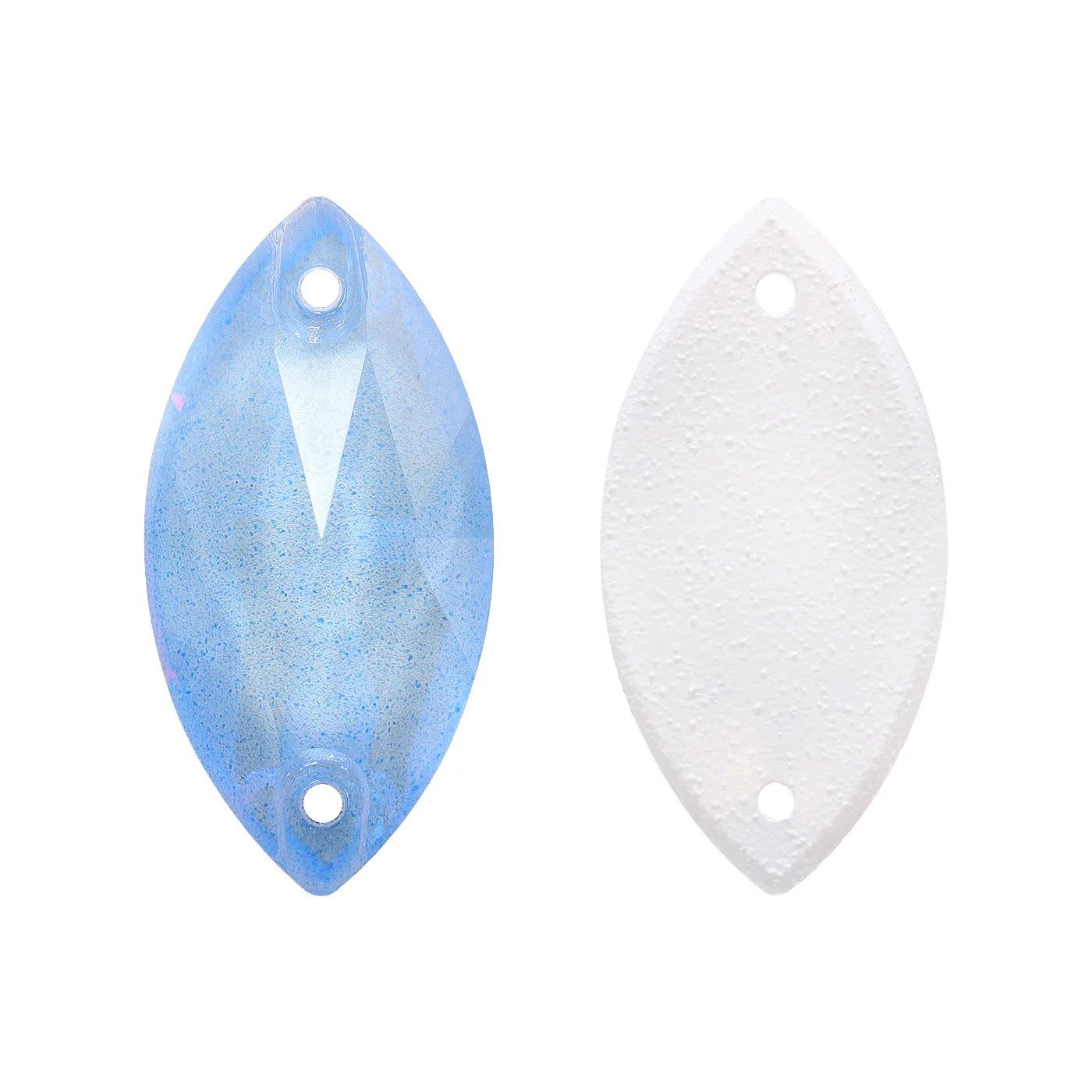 Wholesale Navette 55 Colors Shimmer Sew-on Rhinestones Horse Eye Glass Gems Clothing Flatback Sewing Stones for Jewelry Cloth