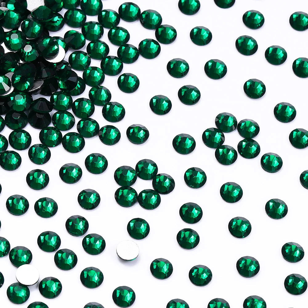 Wholesale Rhinestones 100 Colors Ss06-ss34 Crystal Rhinestone Non Hotfix Flat Back for Top Decoration Accessories