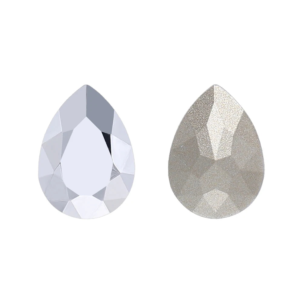 Qiyi 2024 New Arrival Innovative Design K9 Glass Top Quality Crystal Point Back Drop Shape Rhinestones for Clothing Accessories
