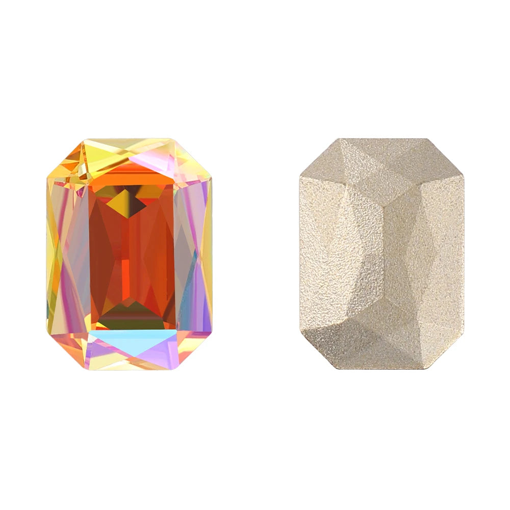 QIYI Latest Fashion Maxi Cushion Octagon K9 Glass Grade AAAAAA Quality Innovative Design Popular Decoration Point Back Stones