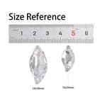 Wholesale Custom Sew-on Rhinestones 5A Quality Crystal FlatBack 2 Holes Sewing Diamond Leaf Stones Bling Wedding Decoration