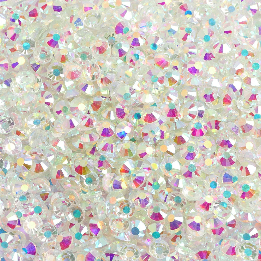 Wholesale 14400PCS Glitter Glass AB Crystals Nail Art Rhinestones Bulk  Rhinestone Diamond for DIY Garment Shoes