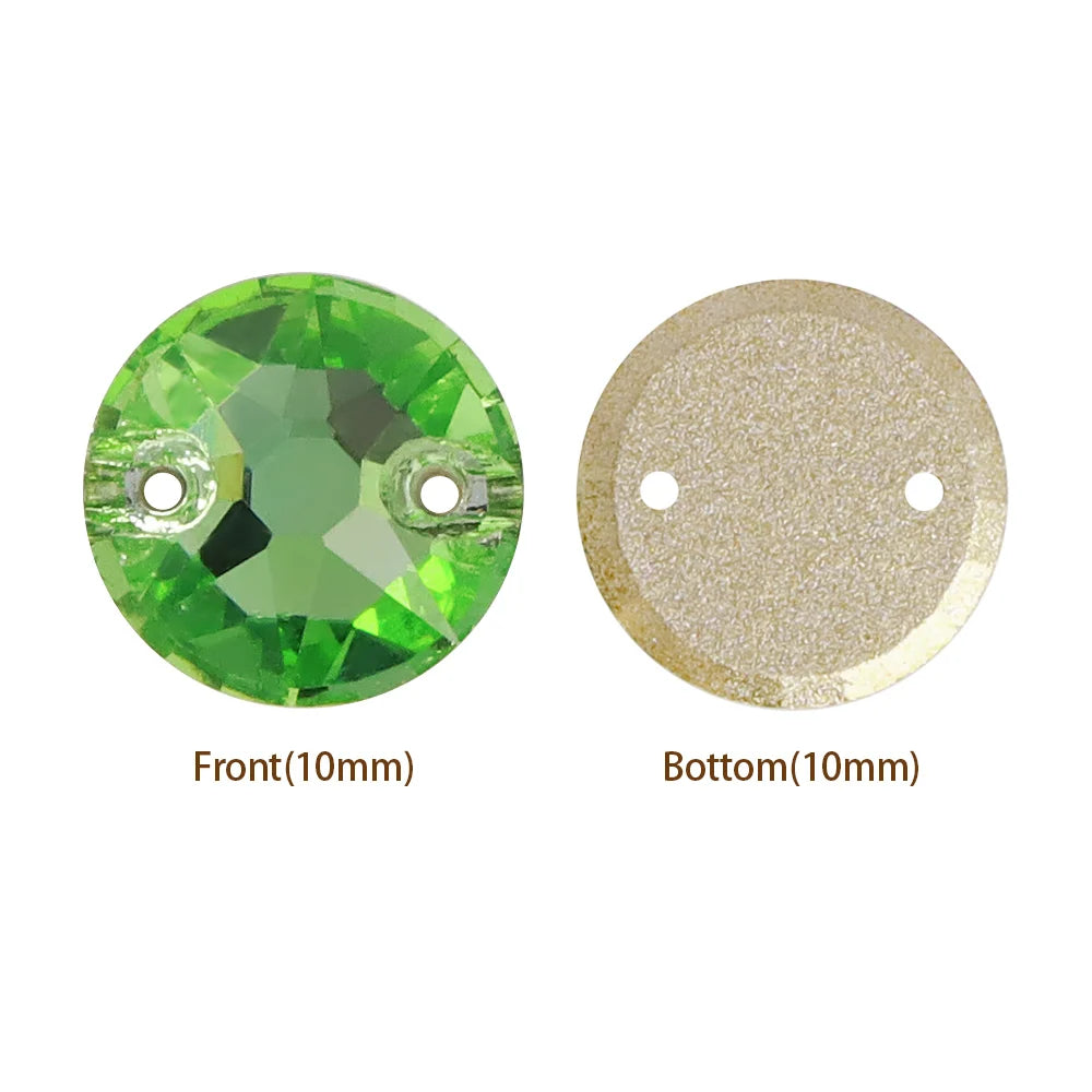 3210 QIYI 2024 New Product Explosion Top Quality Innovative Design Flat Back Clear Glass Oval Shape Sew on Rhinestones for DIY