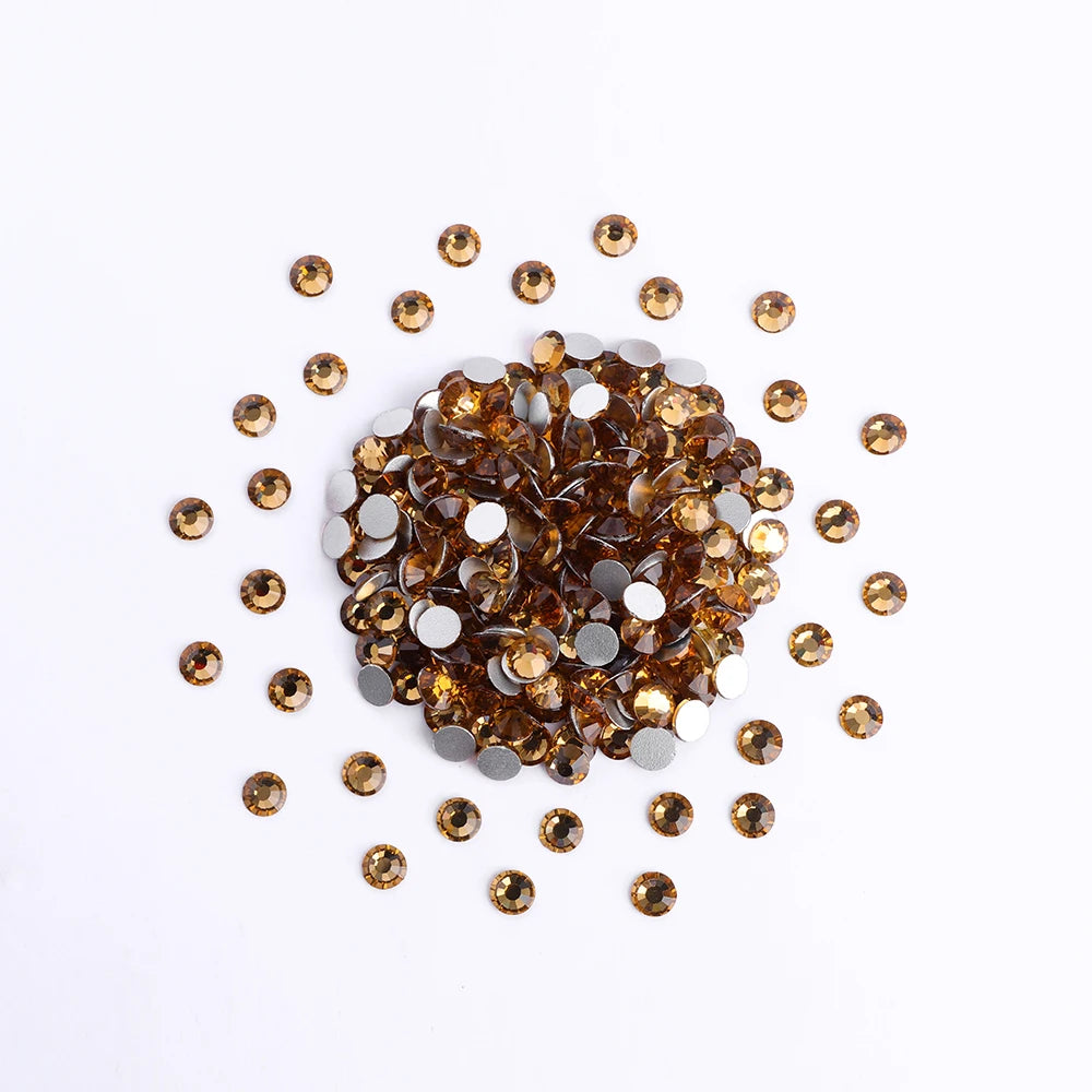 Ss5-ss20 High Quality Customization Flat Back Crystal  Non Hot Fix Rhinestone,Factory Direct Sale Flat Back Rhinestone for Dress