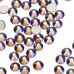 Wholesale Glitter Glass AB Crystals Strass Flatback  Rhinestones Bulk Non Hotfix Gltteri Diamond for Fashion Jewelry Earring