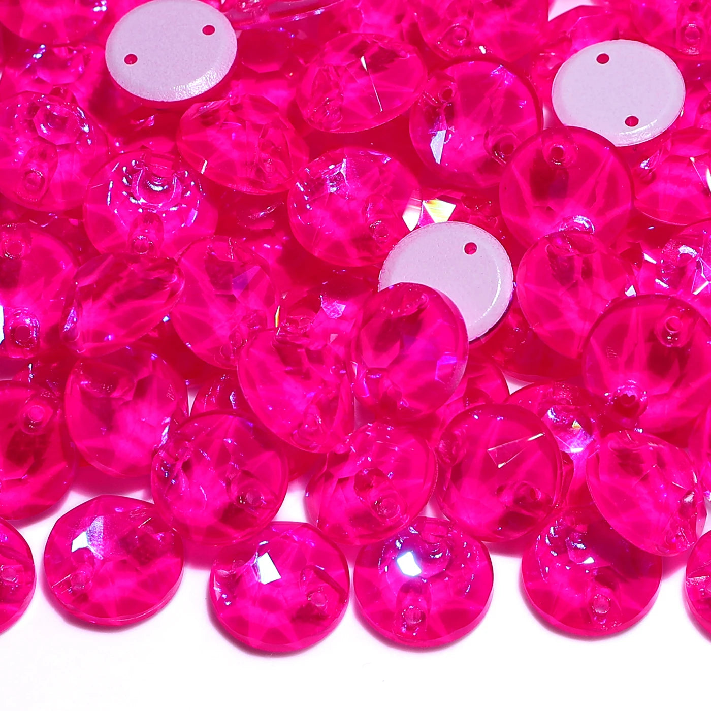 K9 High Quality Neon Fuchsia Series Sew on Glass Sewing Stone Crystal Rhinestones for Dancing Gament Decoration