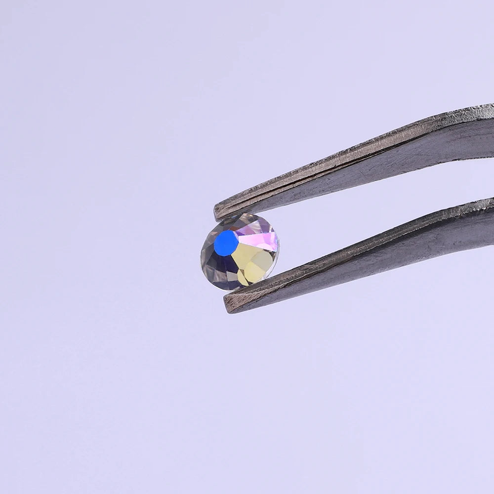 Crystal Sticker Wholesale Bulk Starry Sky Glitter Flatback Rhinestones SS3-SS30 Non Hotfix Strass Glue on Nail Art Decoration