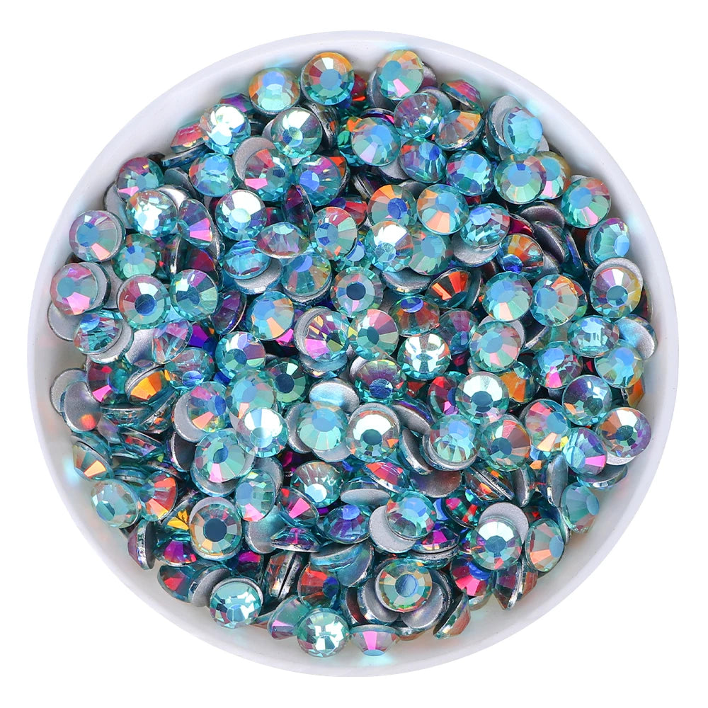 QIYI 1130-1187 SS30-SS60 Non Hot Fix Flat Back Factory Direct Wholesale High Quality Durable Glass Crystal Rhinestones for Girls