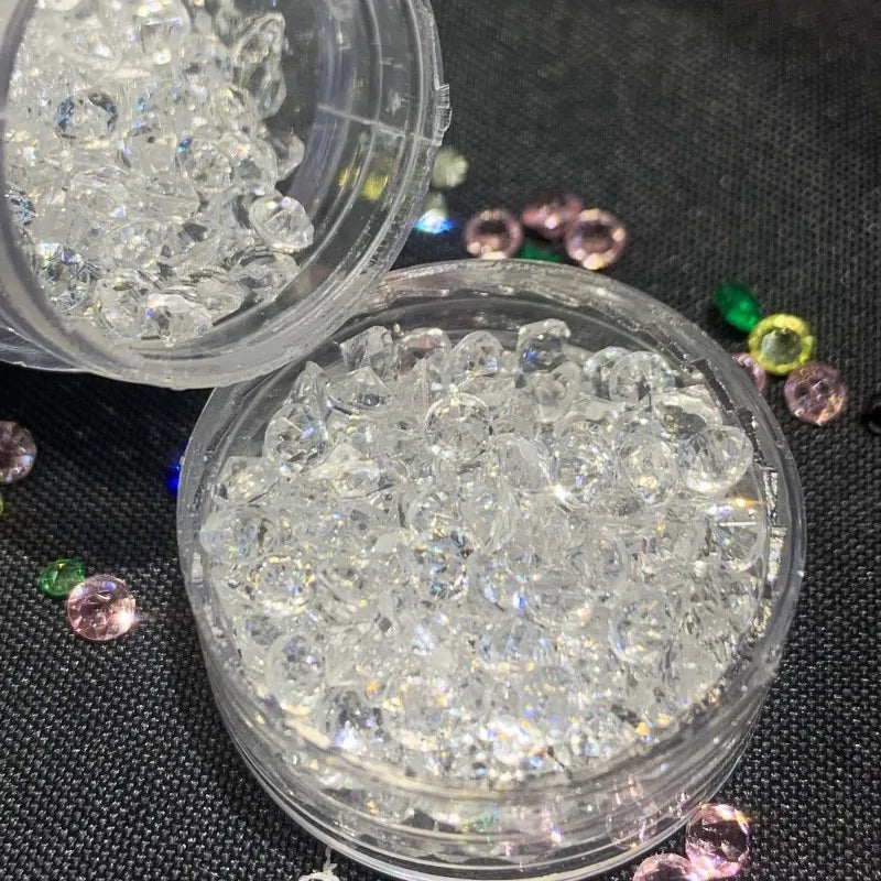 Wholesale 3mm Resin Rhinestone Loose Rhinestone Point-back Crystal Nail Art DIY Decoration Rhinestone