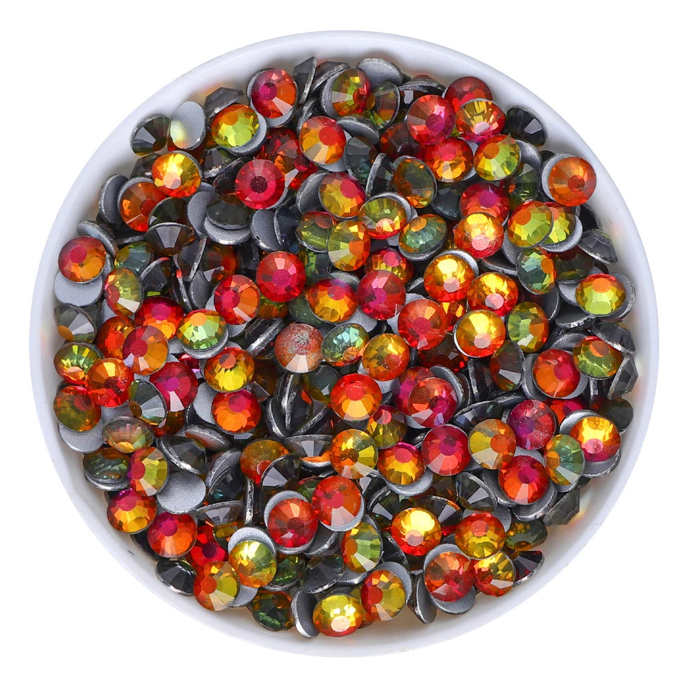QIYI 1130-1187 SS30-SS60 Non Hot Fix Flat Back Factory Direct Wholesale High Quality Durable Glass Crystal Rhinestones for Girls