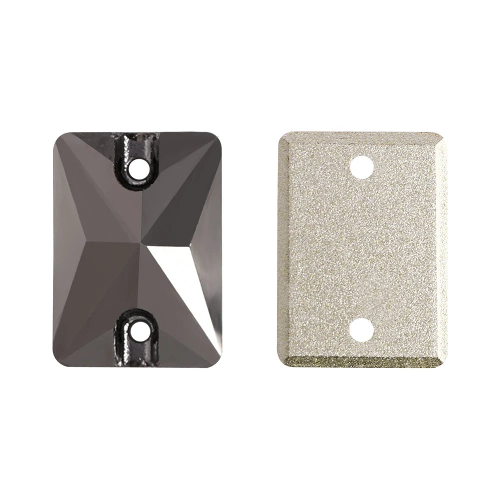 QIYI Multi Colors and Size Rectangle Sew-on Stone for Choice Clear Glass Flat Back Top Quality Sew on Rhinestones (3250)