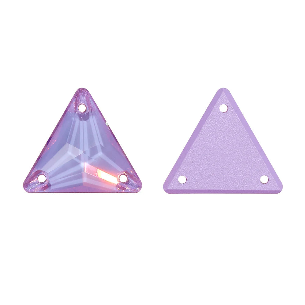 Triangle 80+Colors Sew on Rhinestones 3270 Glass Fancy Glass Flat Back Bling Bling Diamond Stone for Fashion Jewelry Clothes