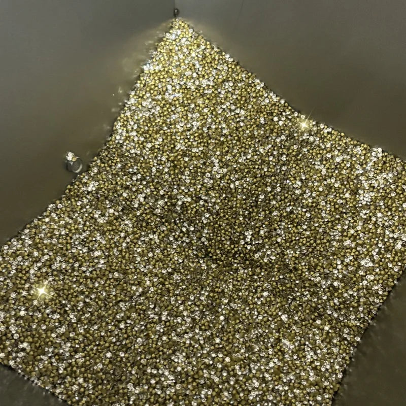 SS8 SS12 Rhinestone Factory Wholesale Point Back Glass Crystal Chaton Rhinestone Nail Art DIY Decoration Materials