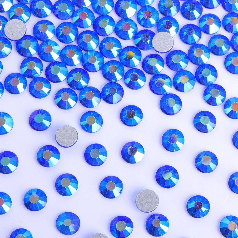 Factory Wholesale Bling Non Hotfix Rhinestones Glass Crystal Flatback Regular Cut Rhinestones for Shoes