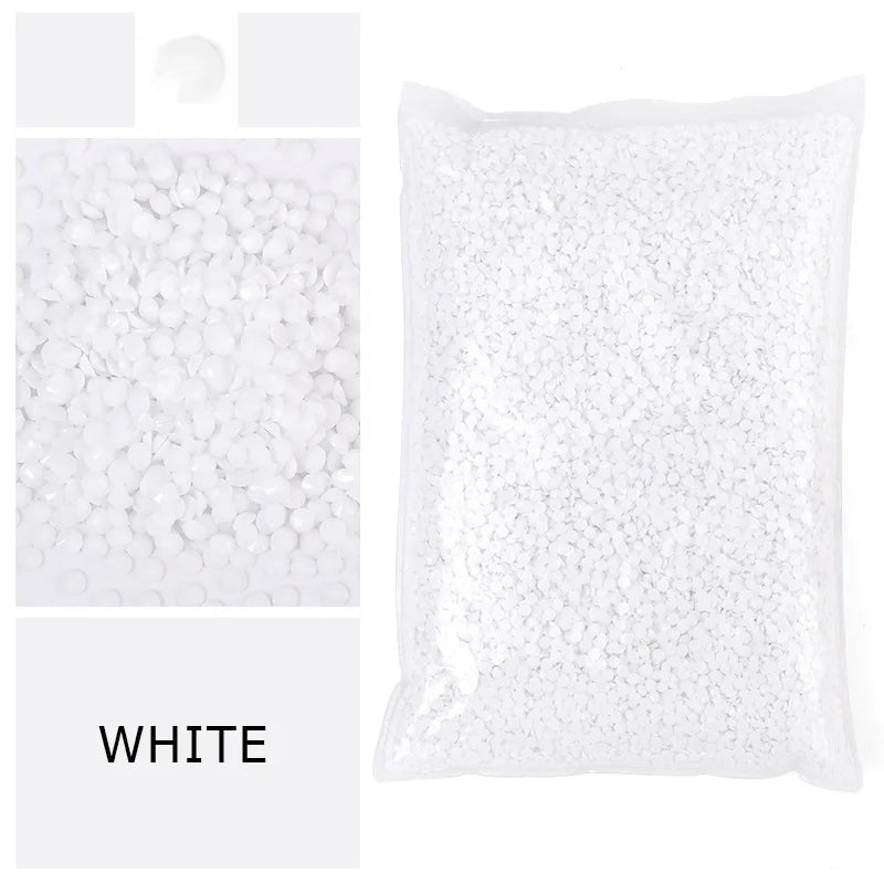 Wholesale Flat Back 2/3/4/5mm Resin Rhinestones Macaroon Series Strass Bulk Bag Rhinestone 50000 Pcs /bag