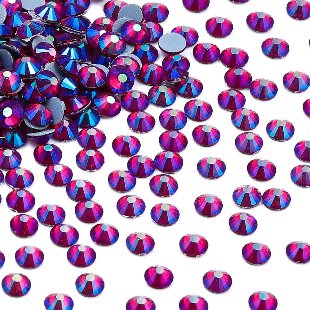 Hotfix Glass Rhinestone Bling Crystal AB Effect High Quality Rhinestones Bulk Crystals Stones Garment Accessories for Clothing