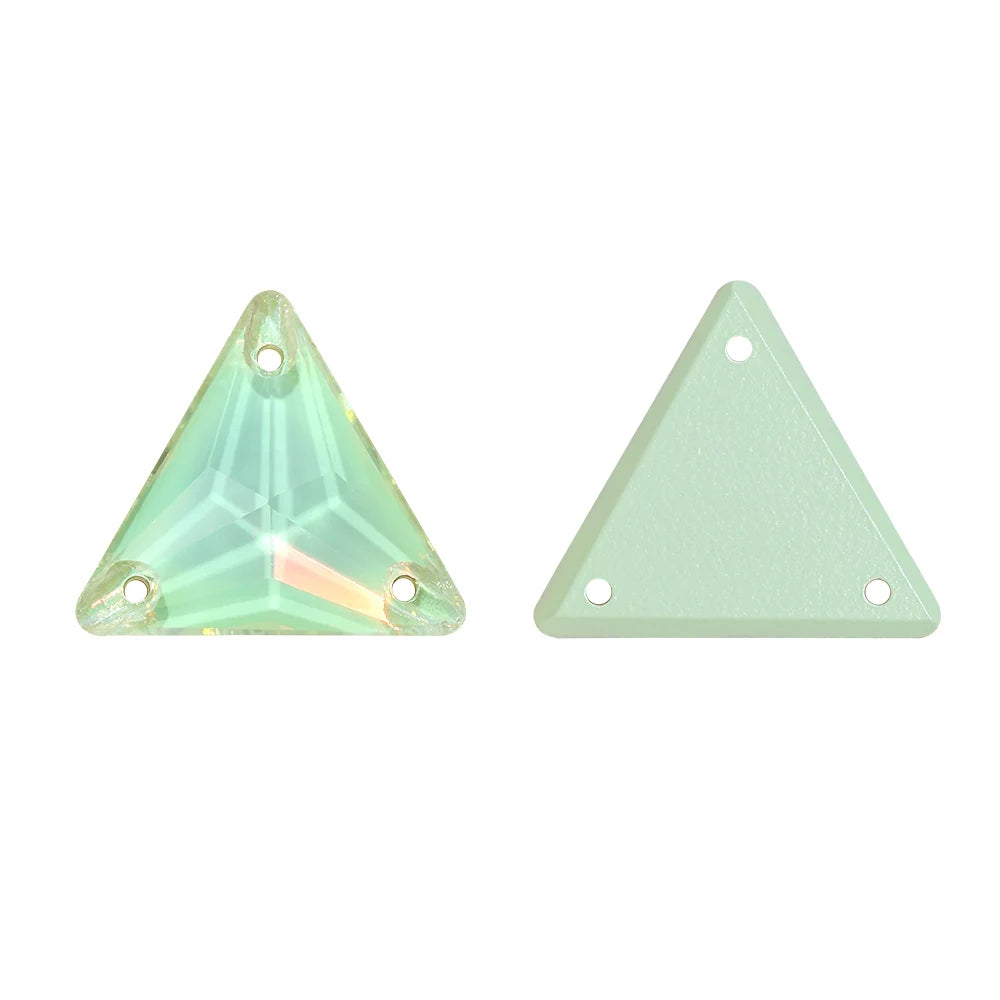 Triangle 80+Colors Sew on Rhinestones 3270 Glass Fancy Glass Flat Back Bling Bling Diamond Stone for Fashion Jewelry Clothes