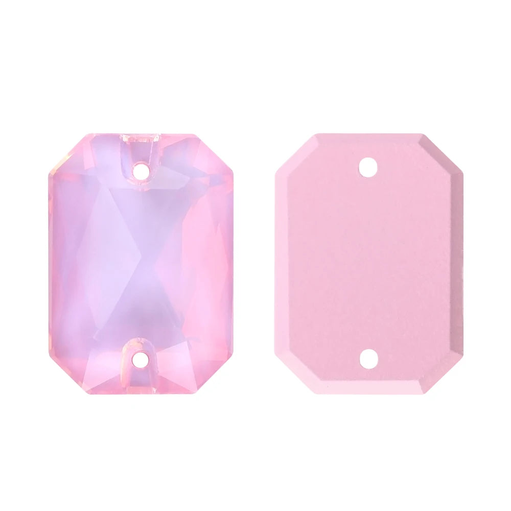 60+Colors Emerald Cut Sew on Rhinestones for Dancing Dress Accessories High Quality K9 Glass  for Jewelry Accessories