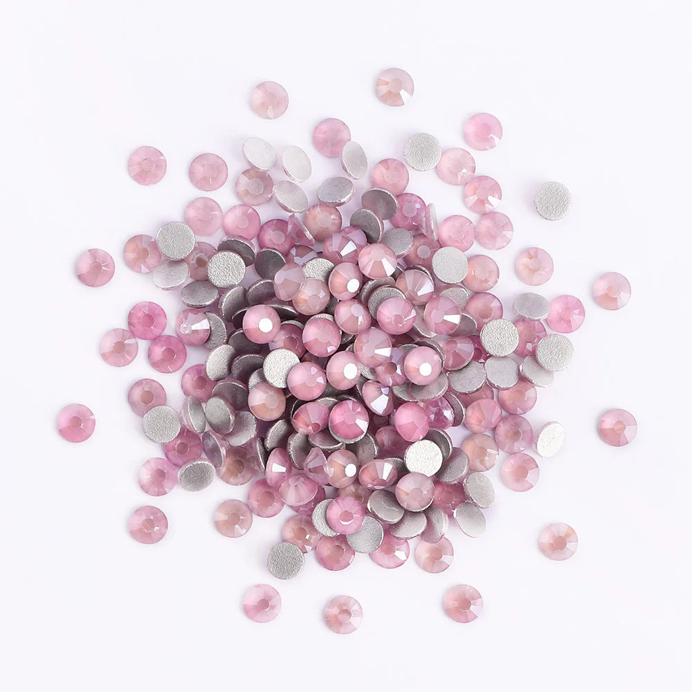 QIYI Wholesale Fashion Neon Color Luxury High Quality Ready to Ship Sliver Back Mocha Rhinestone for Decorating Garment Nail Art
