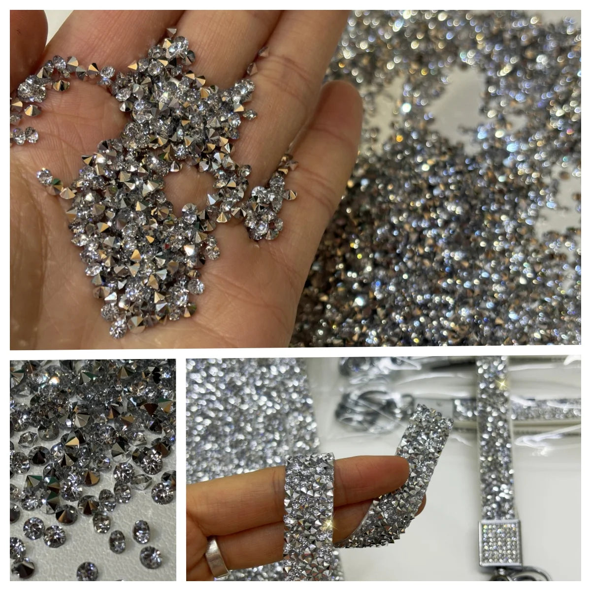 High Quality 3mm Pointback Resin Rhinestone Jewelry Accessories Custom Wholesale Bulk for Shoes Nails Garments Bags