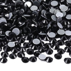 QIYI Hot-Fix Crystal Black Glass Flat Back  Applique Technique  Bulk Purchasing Various Rhinestones for Wedding Dresses Shoes