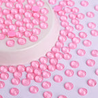 Factory Supply SS6-SS30 Neon Light Pink Glass Flatback Rhinestone 3D Charm Gems DIY Manicure Nail Art Decorations