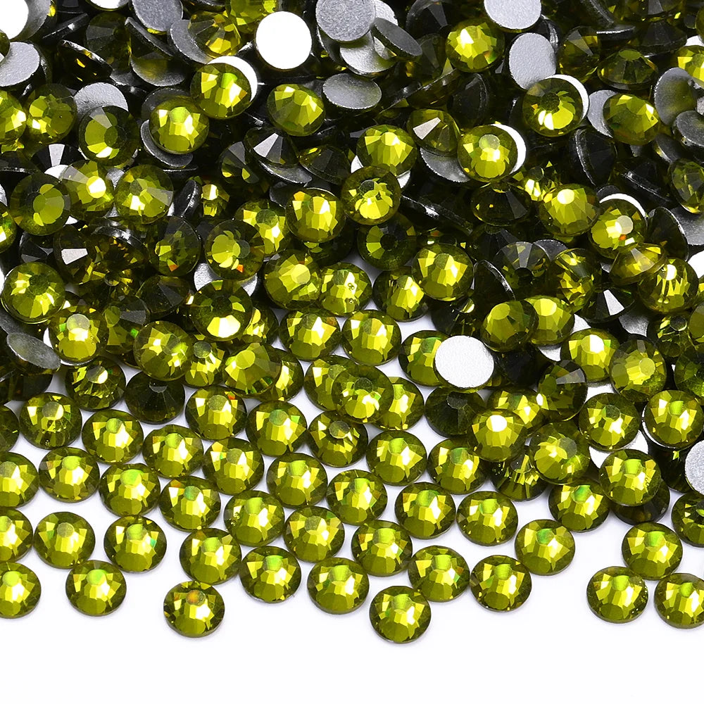 Newest Glass Rhinestones Non HotFix Flatback Rhinestones Bling Shine Bright Bulk Cup Rhinestone for Clothing Accessories