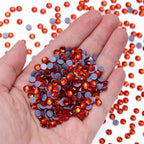 Wholesale Factory Price Flat Back Hotfix Glass Crystal Rhinestone Round Hotfix Crystal Stone Delicate for Clothing Accessories