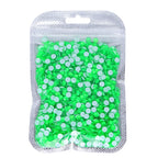 2088 Neon Colors Glass Crystal Rhinestone Flat Back Rhinestone 8 Big 8 Small Crystal Strass Bling Bling Flatback Rhinestones