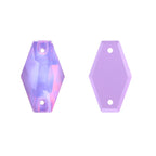 3261 QIYI Hexagon Innovative Design High Quality Durable Pure Luxury Glass Crystal Sew-on Stone Rhinestones for Wedding Dress