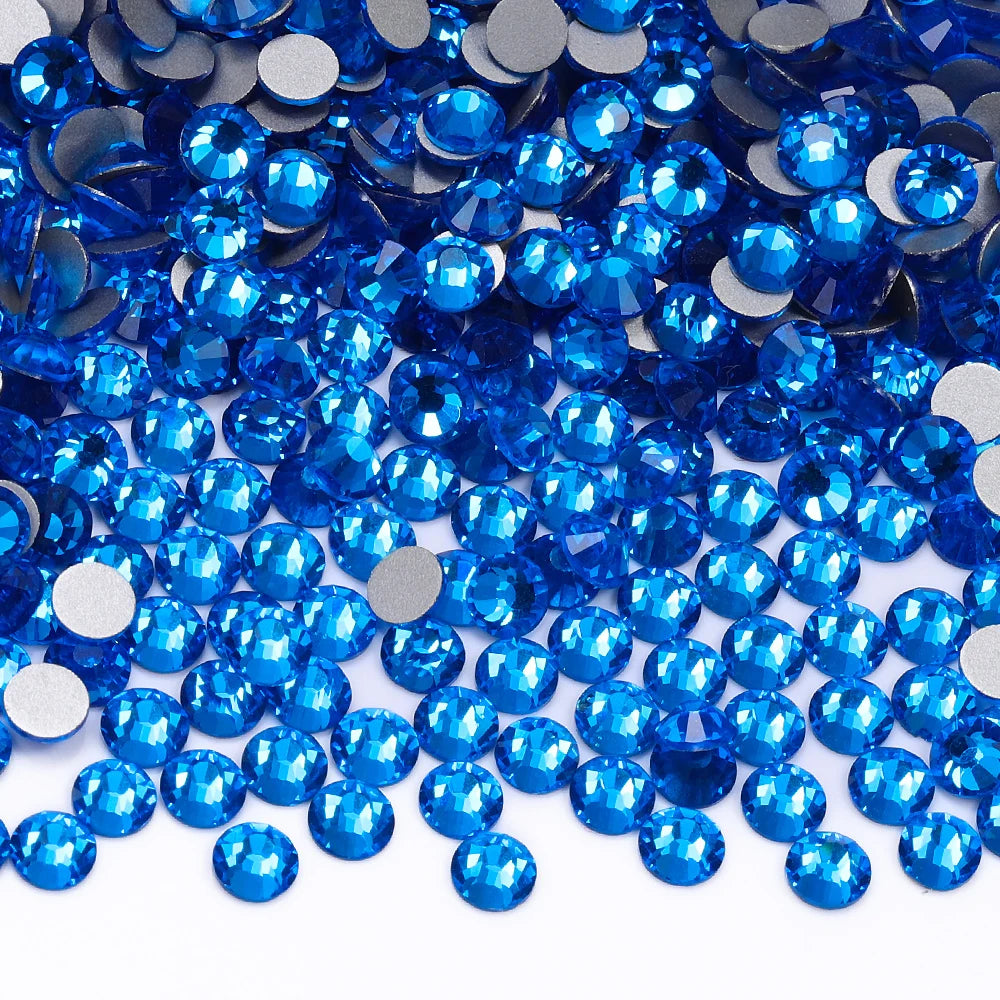 Newest Glass Rhinestones Non HotFix Flatback Rhinestones Bling Shine Bright Bulk Cup Rhinestone for Clothing Accessories