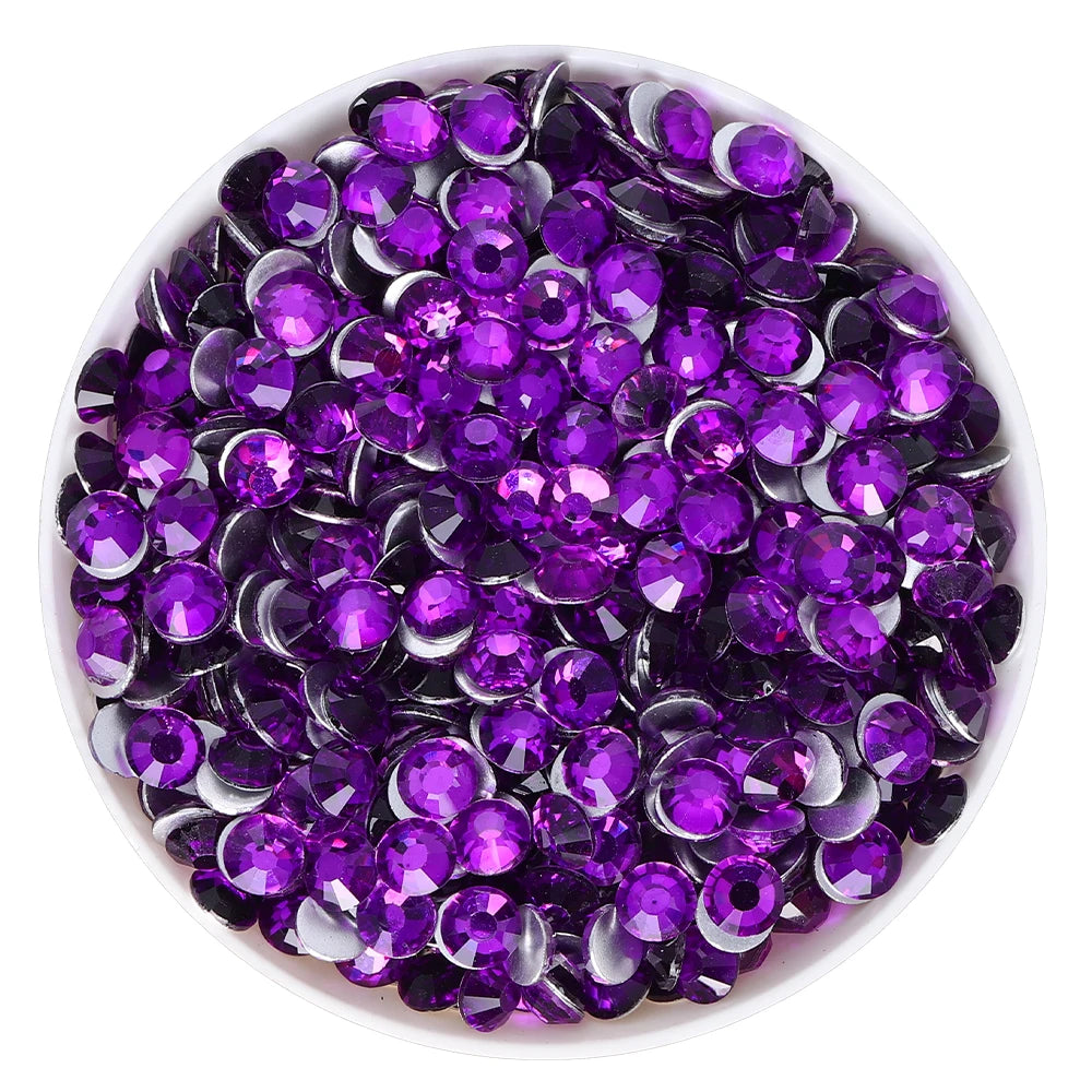 QIYI SS10-SS20 1130-1187 14400pcs Non Hot Fix Factory Direct Wholesale High Quality Durable Glass Crystal Rhinestones for Girls