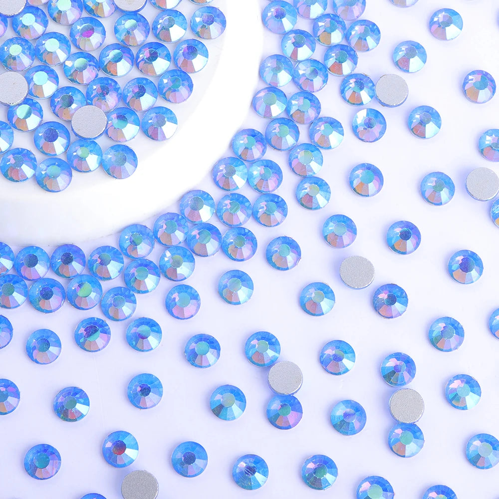 Factory Wholesale Custom High Quality Over 175 Colors Rhinestones Bulk Flat Back Non Hotfix Crystal Stones for Decoration Design